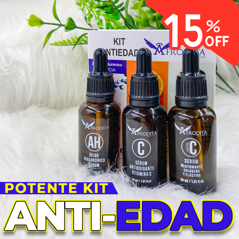 KIT ANTIEDAD AFRODITA + BLOQUEADOR BIOAQUA SPF 35